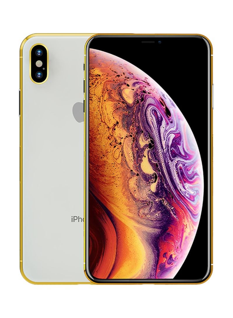 Shop Apple iPhone Xs Max With FaceTime Silver (Gold Plated 24K